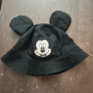 Disney 2025 Mickey Mouse Logo Bucket Hat, Black Ears for baby